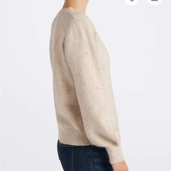 Bobeau Bobbi Jacquard Dot Cardigan - Picture 6 of 8